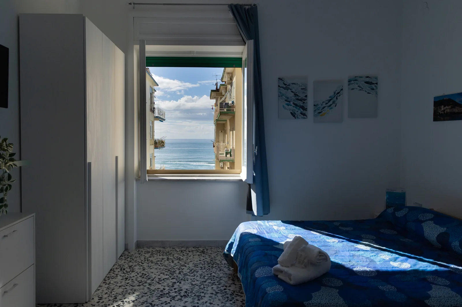 Vista panoramica camera da letto